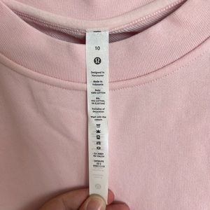 Nwt size 10 lululemon perfectly oversized crew